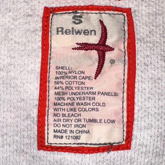 Relwen Ultralight Red Orange Shell Hooded Jacket Size Small - Picture 3 of 16